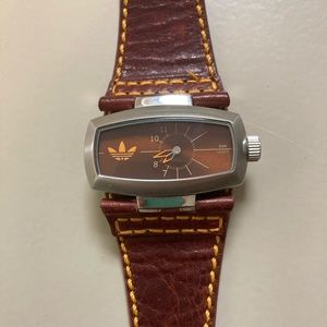 Adidas leather watch